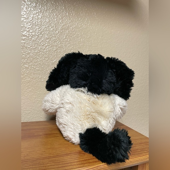 Animal Adventure Fluffy Soft Fur Puppy Dog Plush CreamBlack Long Ears & Legs 14” - Picture 4 of 6